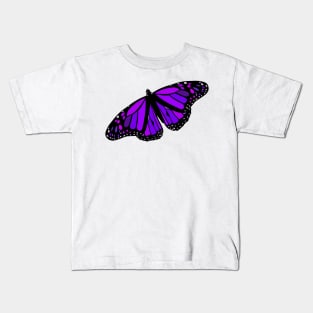 Purple butterfly emoji epilepsy awareness sticker Kids T-Shirt